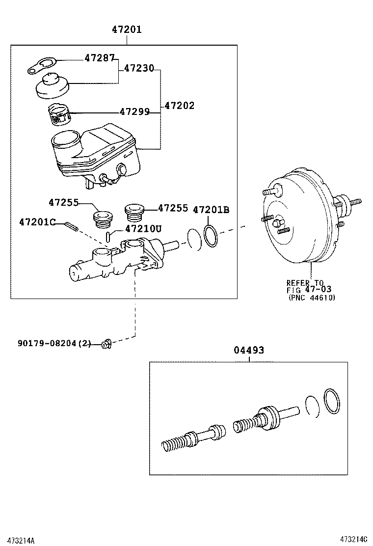 47220-0D030 RESERVOIR SUB-ASSY, BRAKE MASTER CYLINDER product image