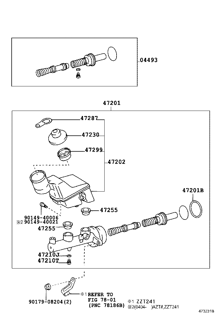 47220-21020 RESERVOIR SUB-ASSY, BRAKE MASTER CYLINDER product image