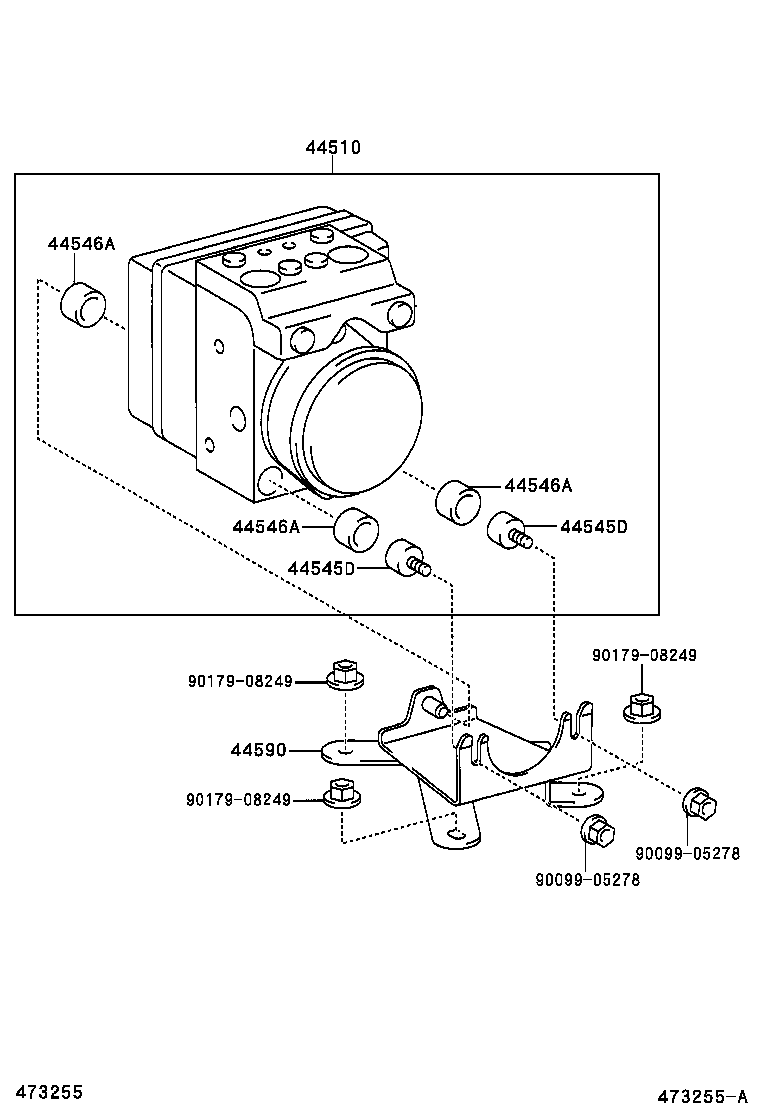 47311-60610 TUBE, FRONT BRAKE, NO.1 product image