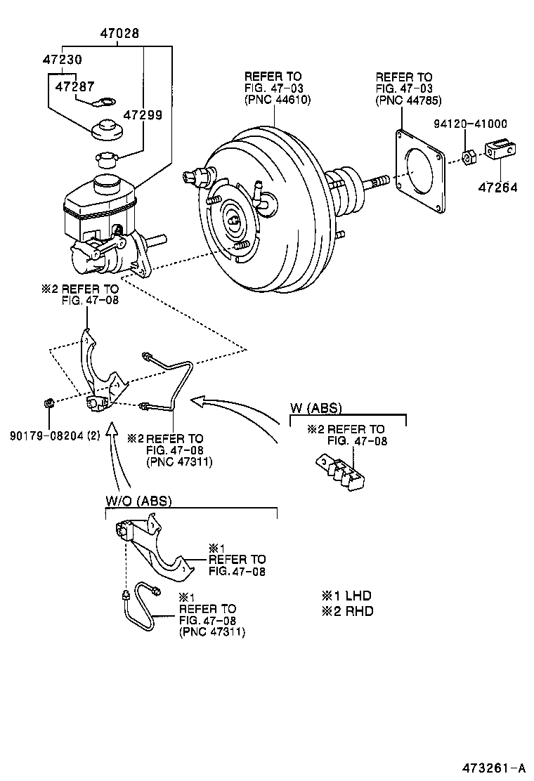 47220-60180 RESERVOIR SUB-ASSY, BRAKE MASTER CYLINDER product image