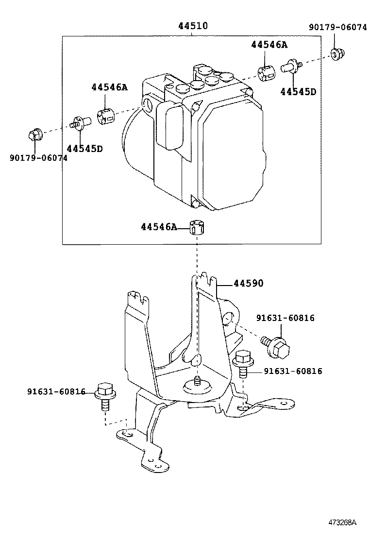 47311-21090 TUBE, FRONT BRAKE, NO.1 product image