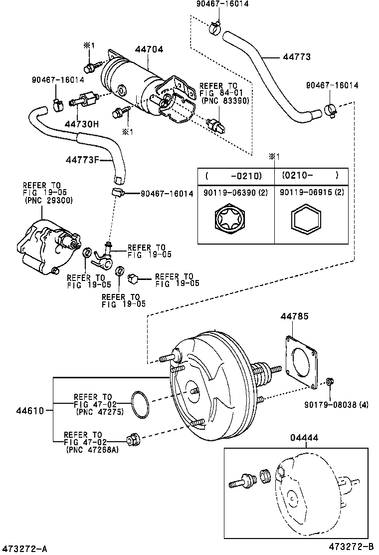 44704-12160 RESERVOIR SUB-ASSY, VACUUM product image