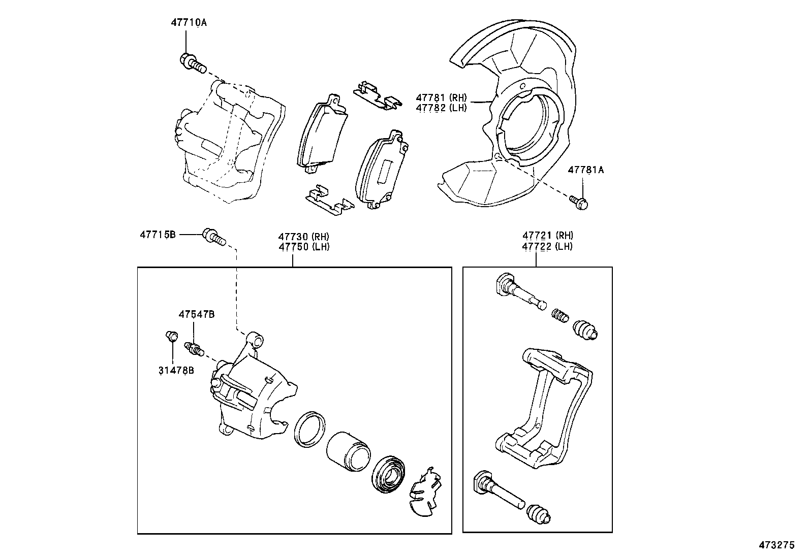 04947-02050 FITTING KIT, DISC BRAKE, FRONT product image