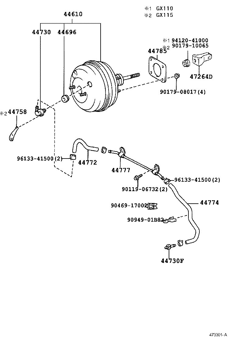 44610-2A280 BOOSTER ASSY, BRAKE product image