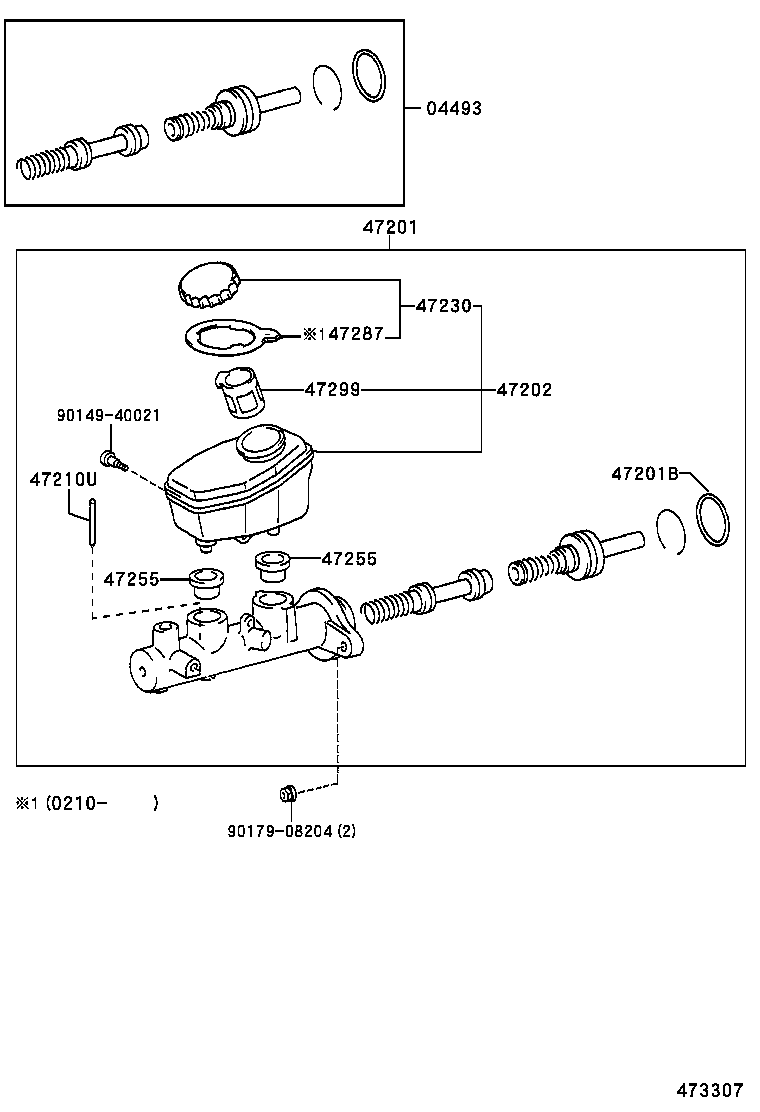 04493-2A010 CYLINDER KIT, BRAKE MASTER product image