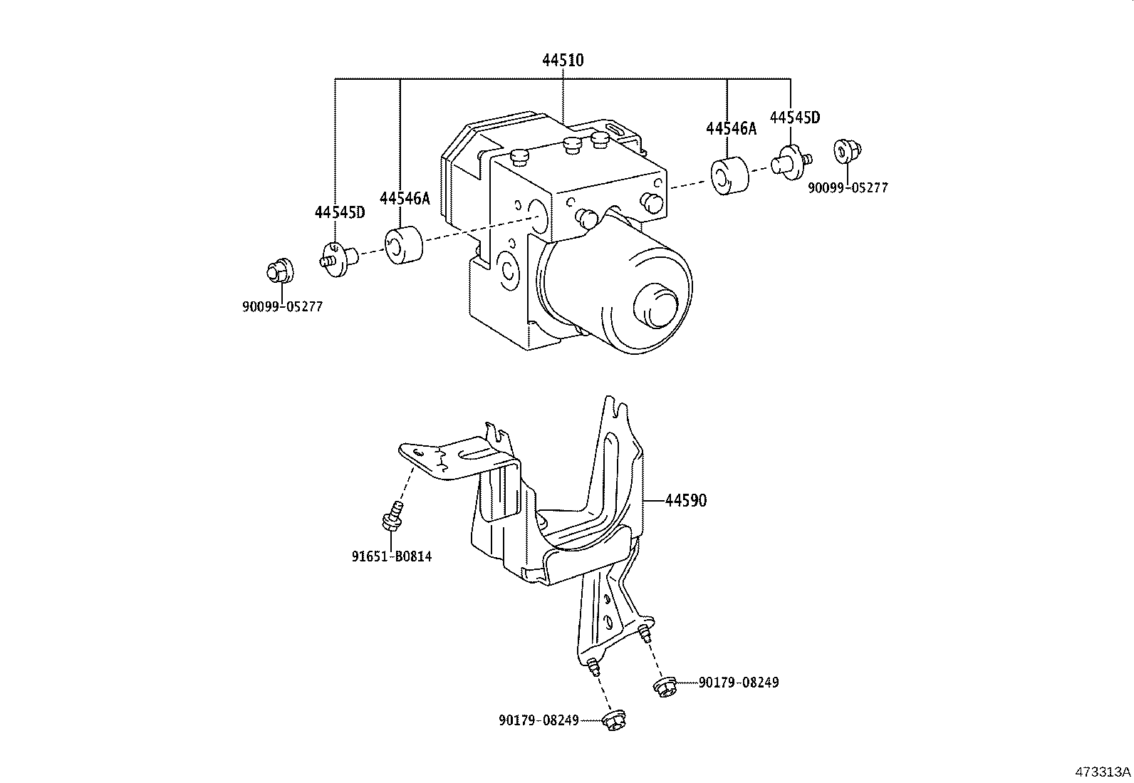 47311-43040 TUBE, FRONT BRAKE, NO.1 product image