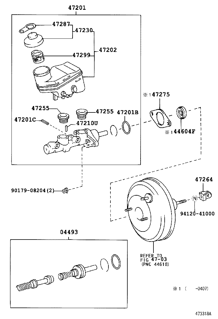 47220-52010 RESERVOIR SUB-ASSY, BRAKE MASTER CYLINDER product image