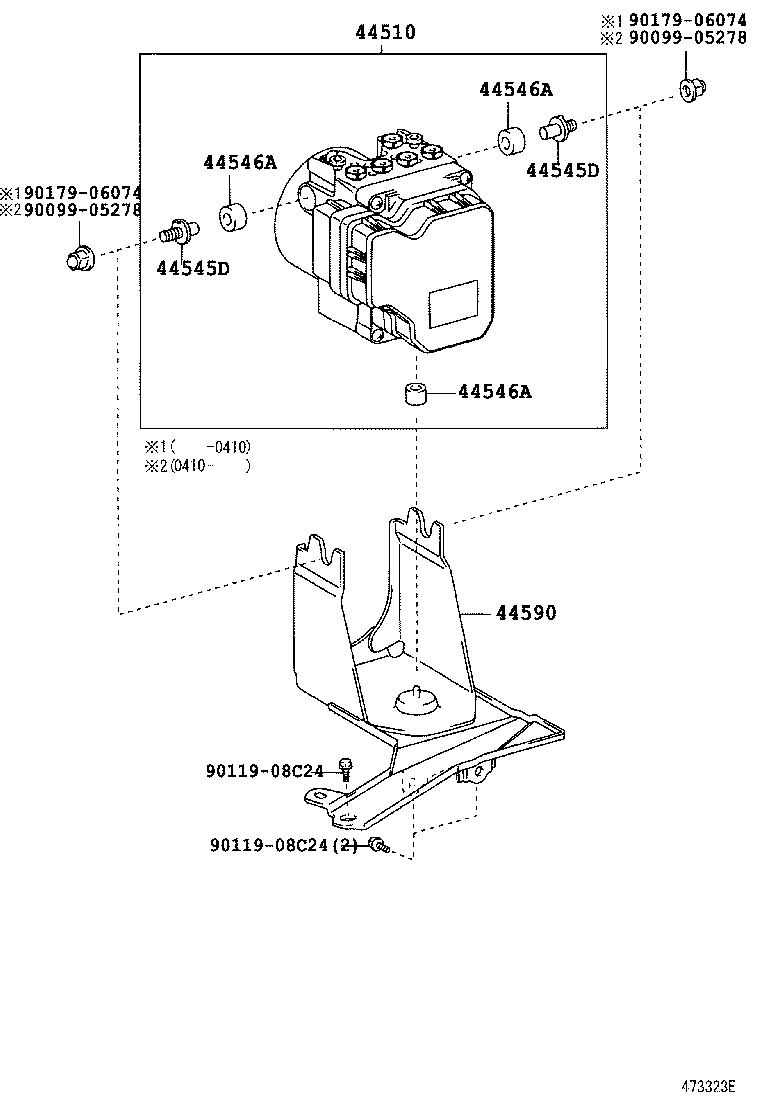 44590-52110 BRACKET ASSY, BRAKE ACTUATOR product image