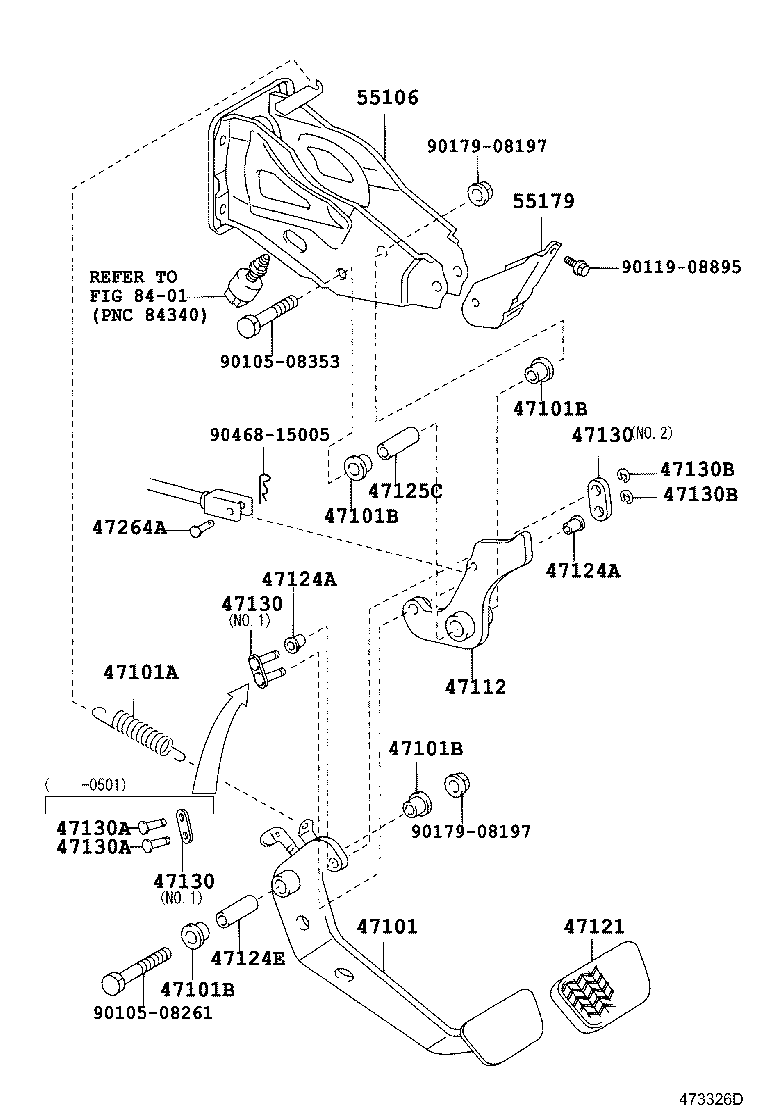 47112-35020 LEVER, BRAKE PEDAL product image