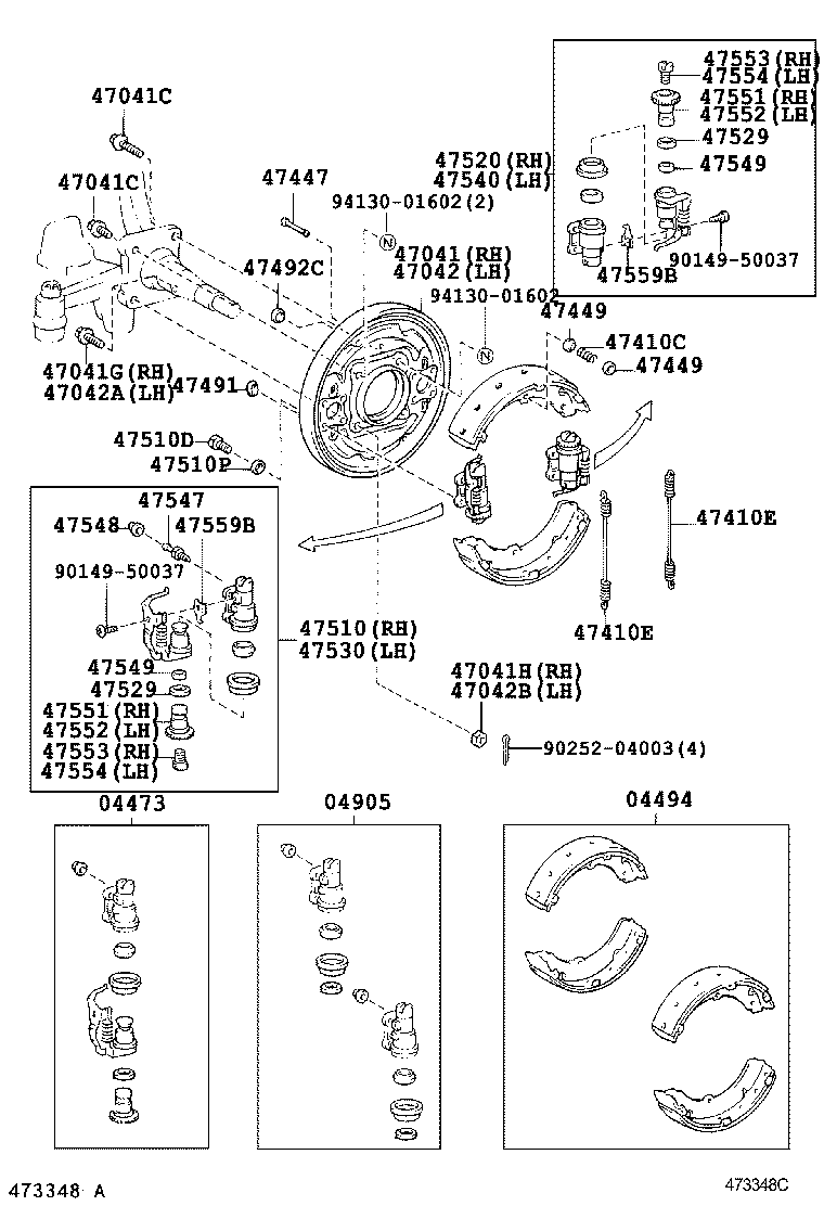 04905-36151 CUP KIT, FRONT WHEEL CYLINDER product image