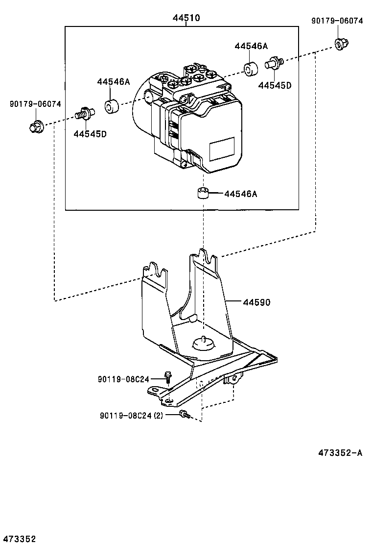 44050-52141 ACTUATOR ASSY, BRAKE product image