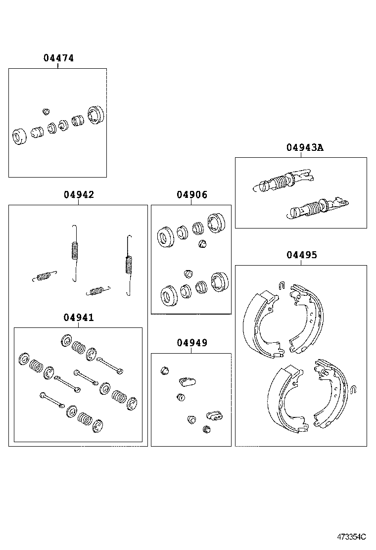 04949-08030 PLUG KIT, REAR BRAKE product image
