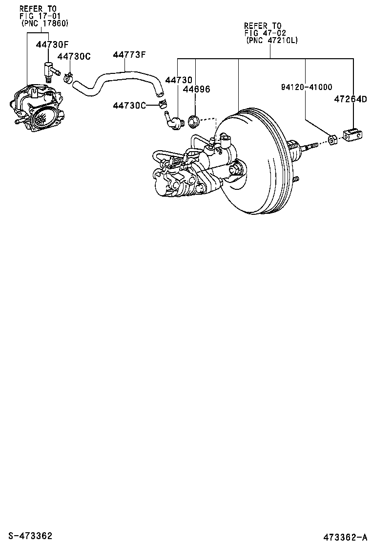 Toyota 47264-60020 CLEVIS, BRAKE MASTER CYLINDER PUSH ROD