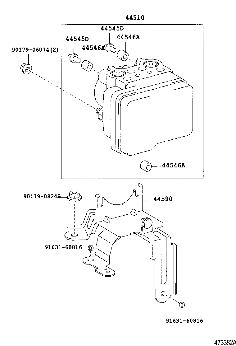 47311-68030 TUBE, FRONT BRAKE, NO.1 product image