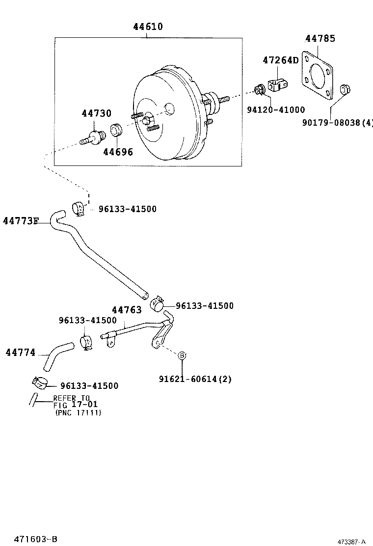 47264-02010 CLEVIS, BRAKE MASTER CYLINDER PUSH ROD product image