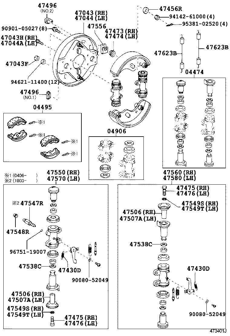 04468-37180 CYLINDER KIT, REAR WHEEL product image