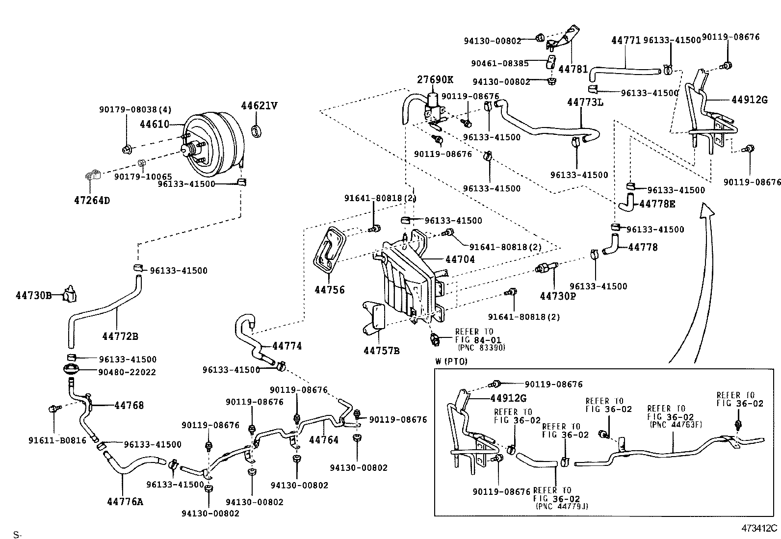 27690-78023 SOLENOID ASSY, W/BRACKET(FOR EXHAUST BRAKE) product image