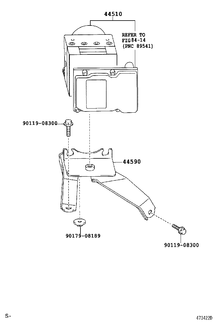 47311-05210 TUBE, FRONT BRAKE, NO.1 product image