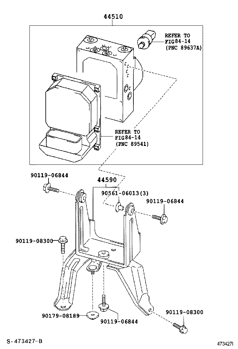47311-05210 TUBE, FRONT BRAKE, NO.1 product image