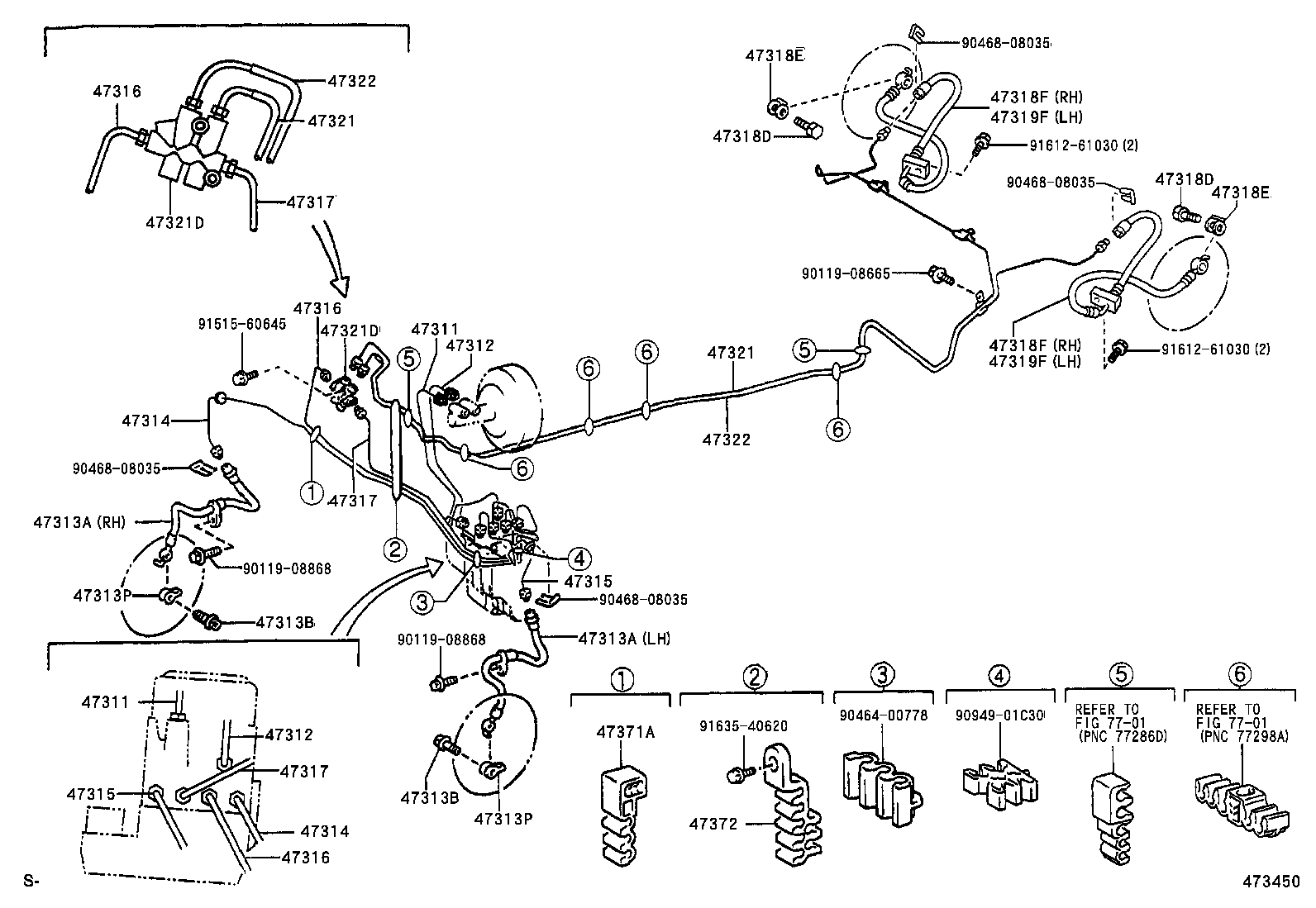 44545-42090 HOLDER, BRAKE ACTUATOR BOLT product image