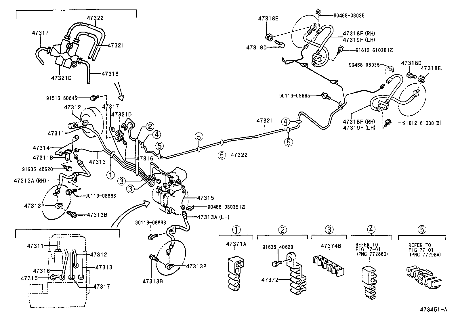 44545-42090 HOLDER, BRAKE ACTUATOR BOLT product image