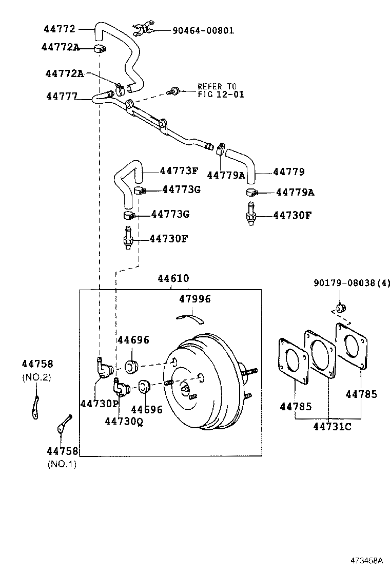 44772-40070 HOSE, CHECK VALVE TO CONNECTOR TUBE product image