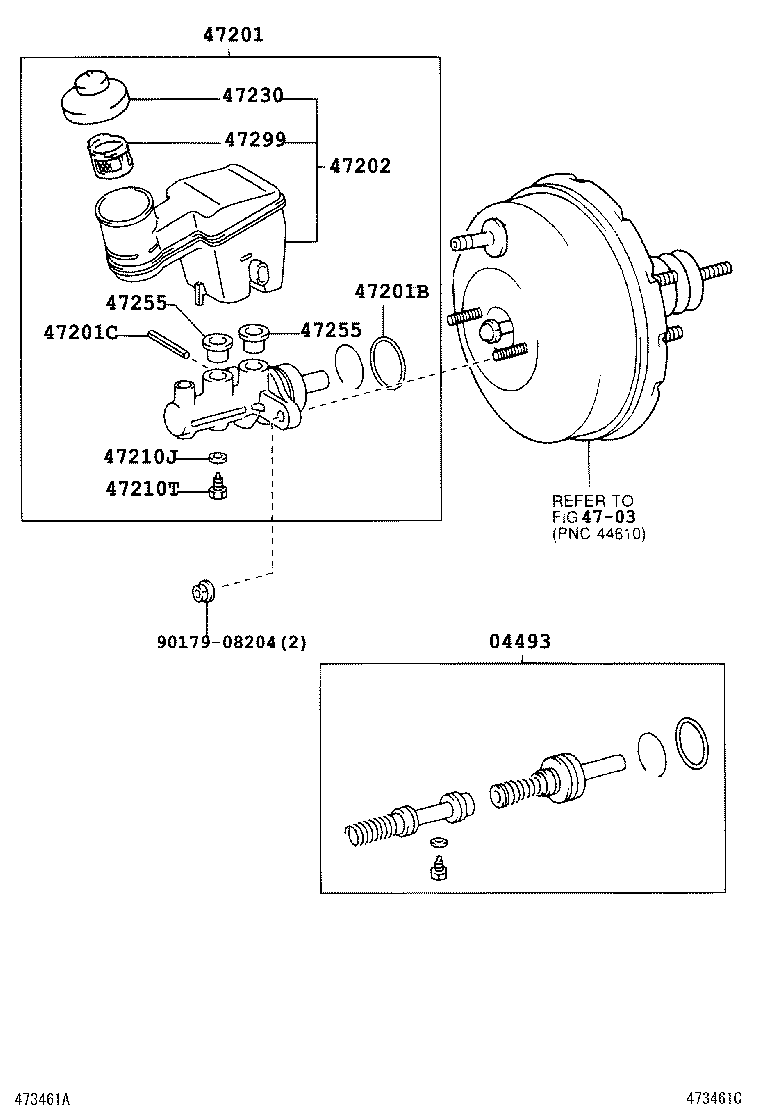 47220-0D030 RESERVOIR SUB-ASSY, BRAKE MASTER CYLINDER product image