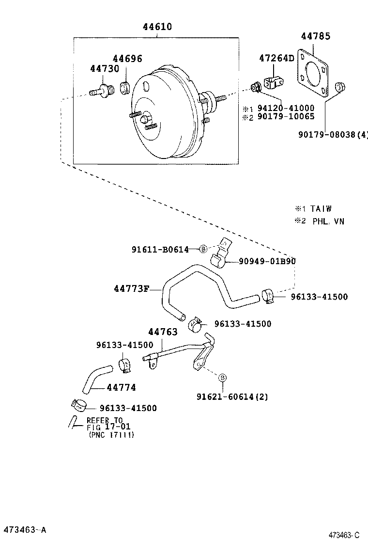 47264-02010 CLEVIS, BRAKE MASTER CYLINDER PUSH ROD product image