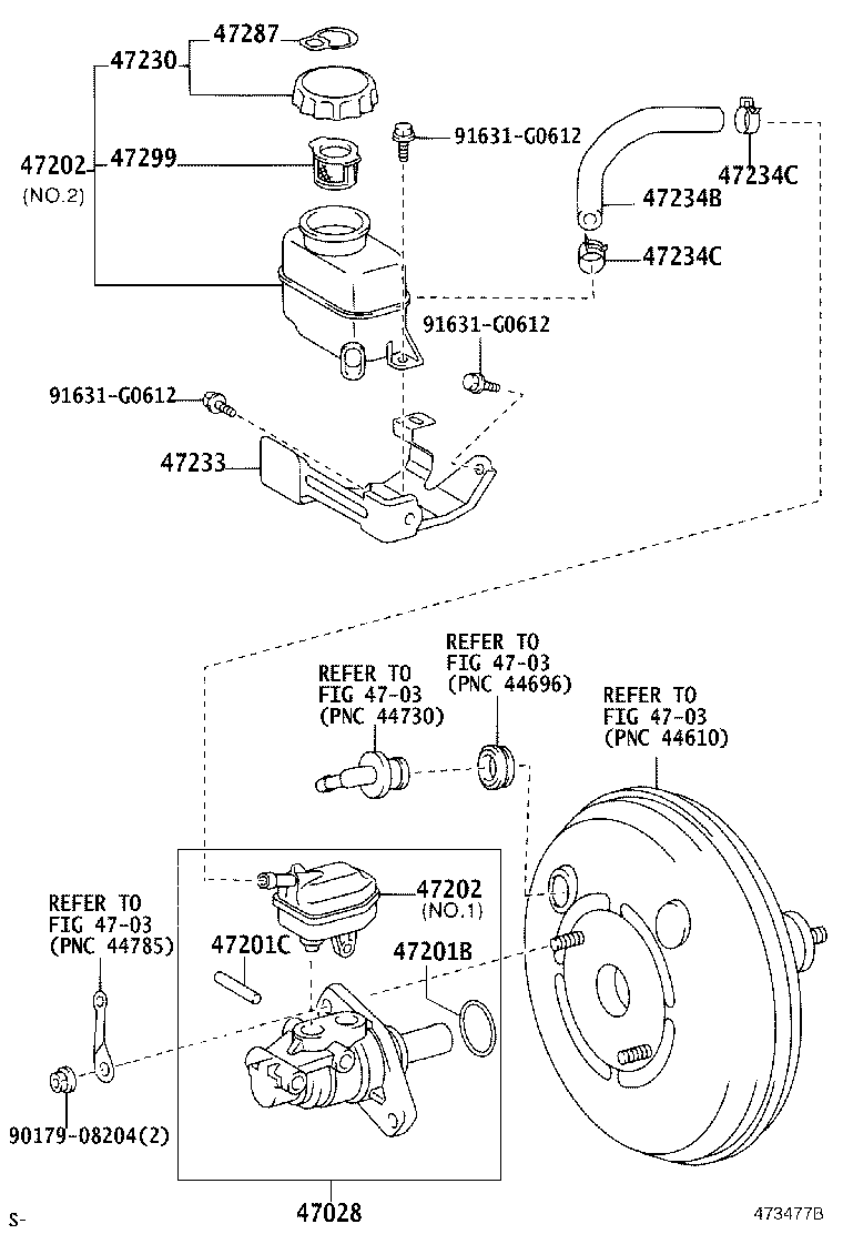 47233-48050 BRACKET, RESERVOIR product image