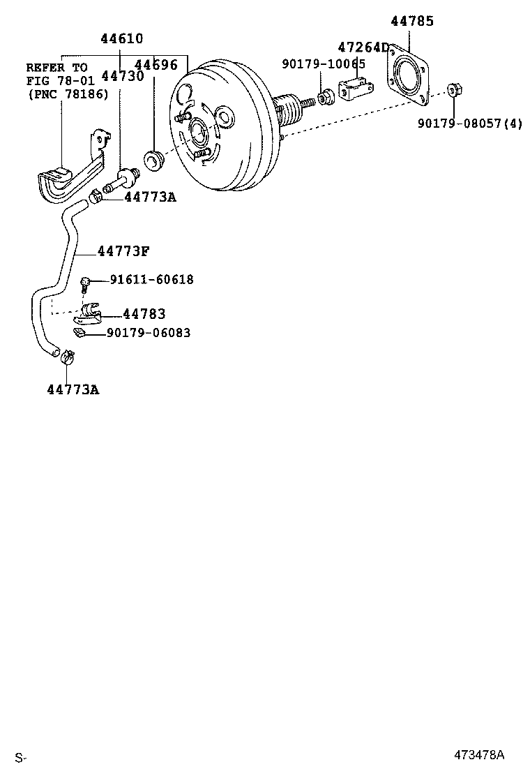44610-48170 BOOSTER ASSY, BRAKE product image