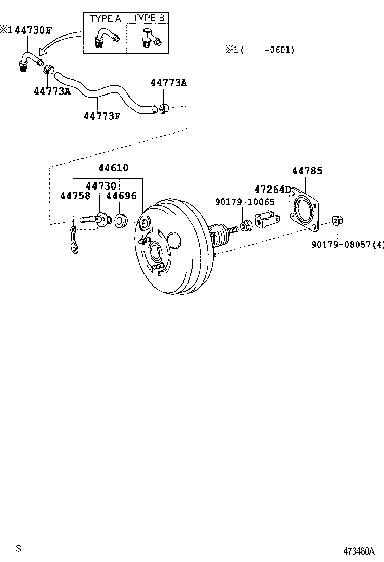 Toyota 44610-48210 BOOSTER ASSY, BRAKE