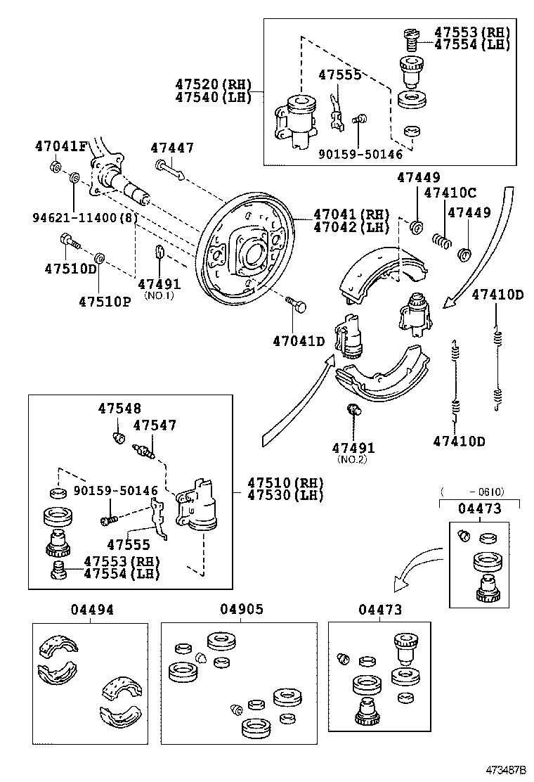 04494-36290 SHOE KIT, FRONT BRAKE product image