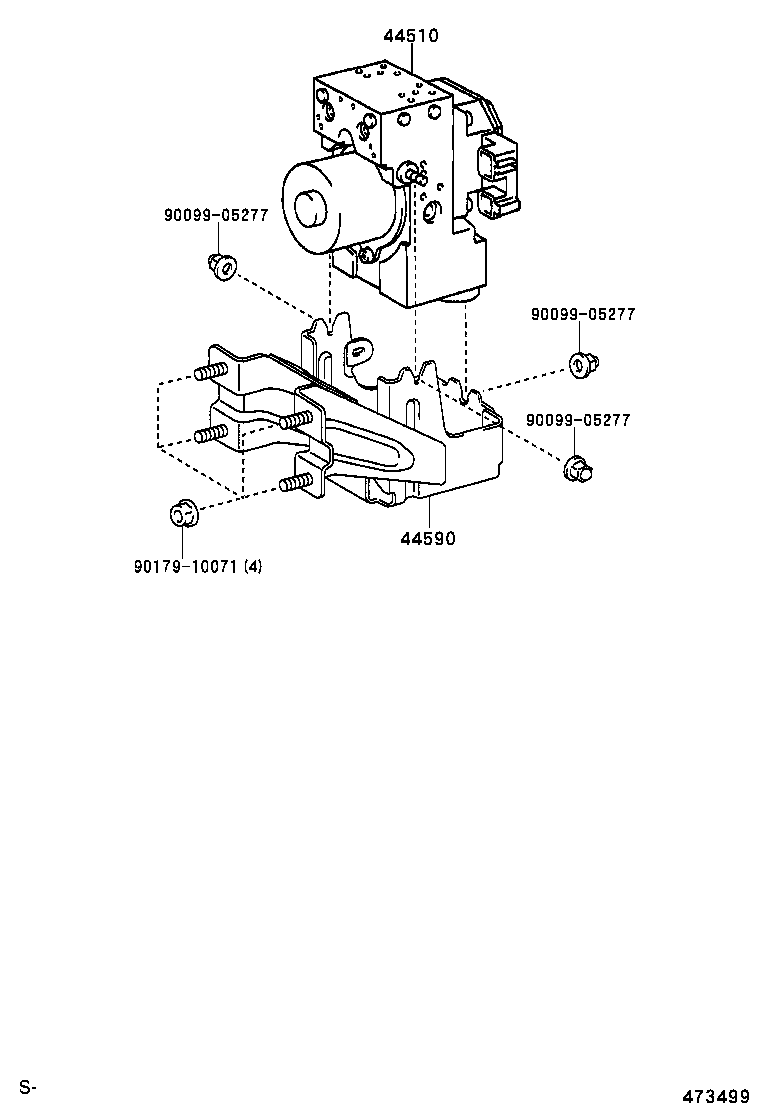 47311-36570 TUBE, FRONT BRAKE, NO.1 product image
