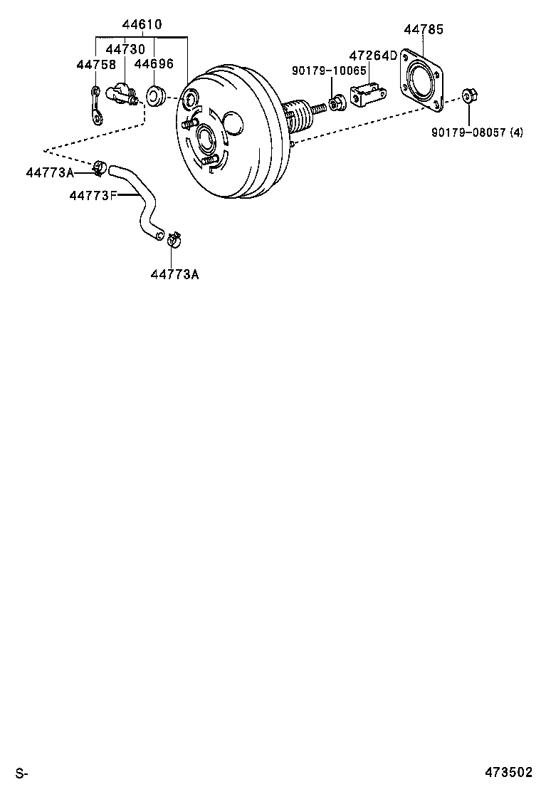 44610-48170 BOOSTER ASSY, BRAKE product image
