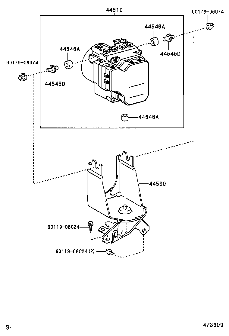 47322-52200 TUBE, REAR BRAKE, NO.2 product image