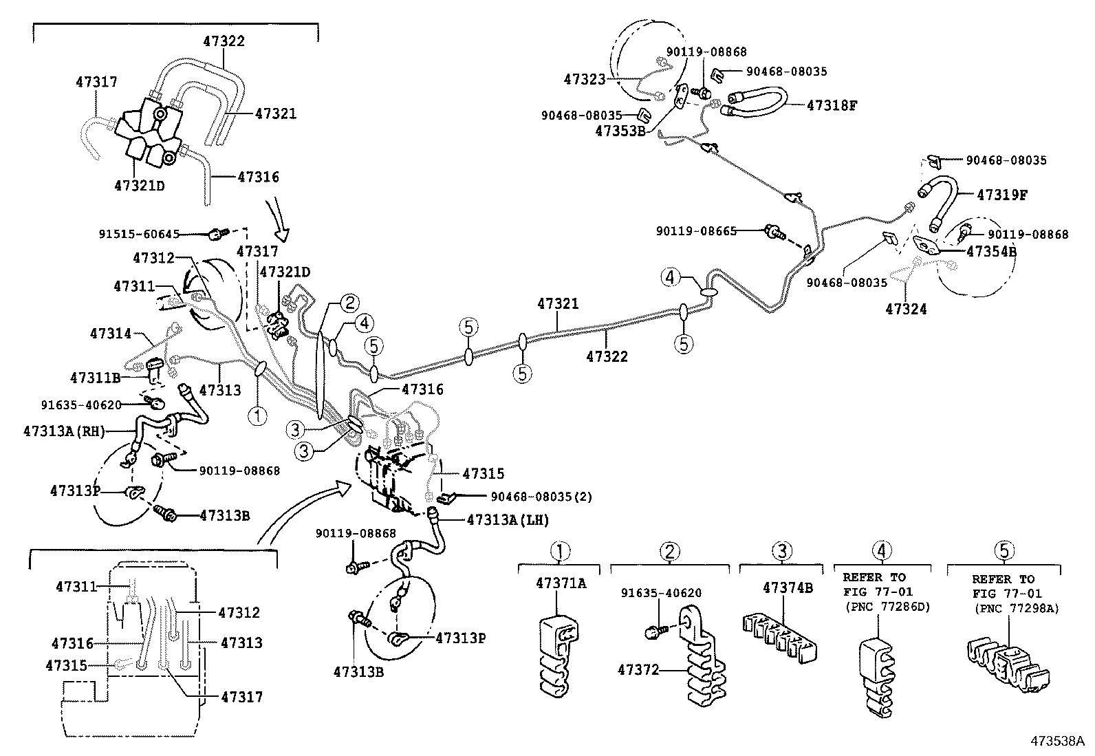44050-52280 ACTUATOR ASSY, BRAKE product image