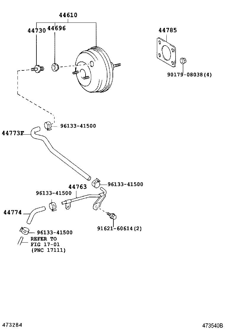 44610-46050 BOOSTER ASSY, BRAKE product image