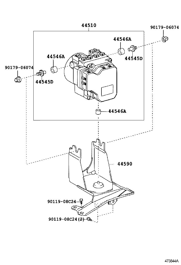 47322-46050 TUBE, REAR BRAKE, NO.2 product image