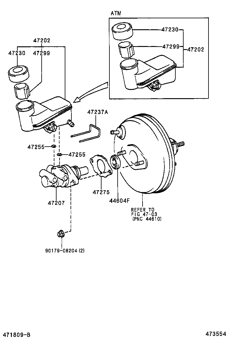 47220-0D030 RESERVOIR SUB-ASSY, BRAKE MASTER CYLINDER product image