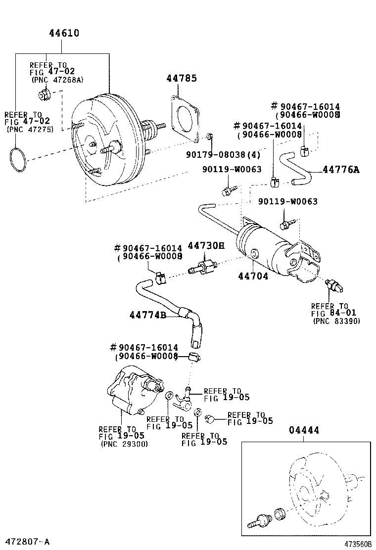 44750-02230 HOSE ASSY, VACUUM product image