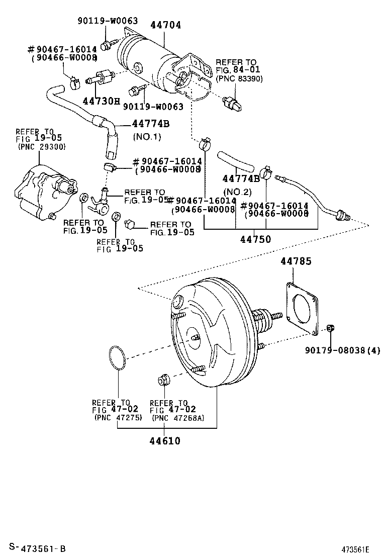 44750-02230 HOSE ASSY, VACUUM product image