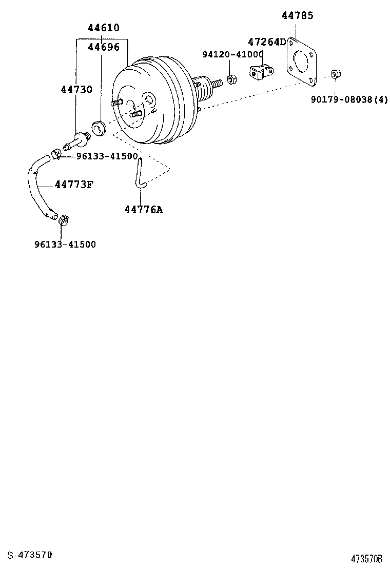 44610-68030 BOOSTER ASSY, BRAKE product image