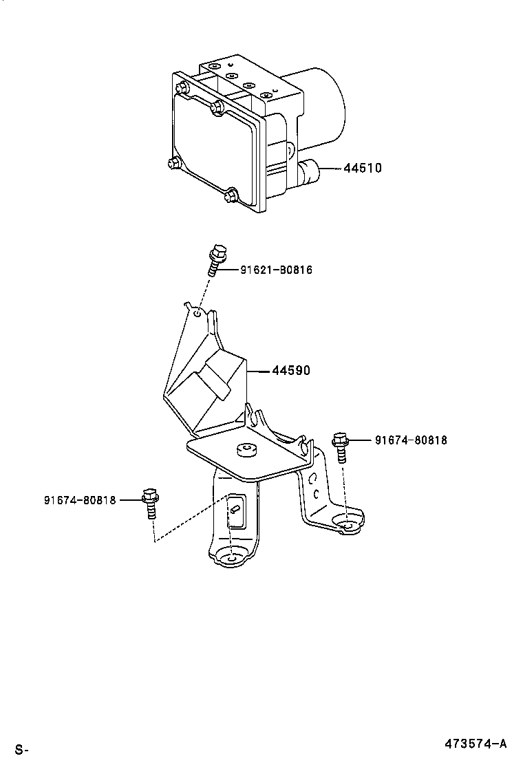 47311-28610 TUBE, FRONT BRAKE, NO.1 product image