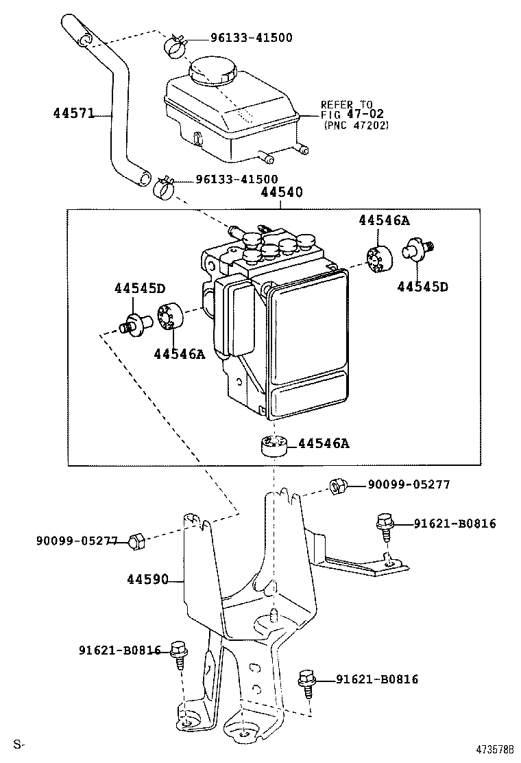 47311-28610 TUBE, FRONT BRAKE, NO.1 product image