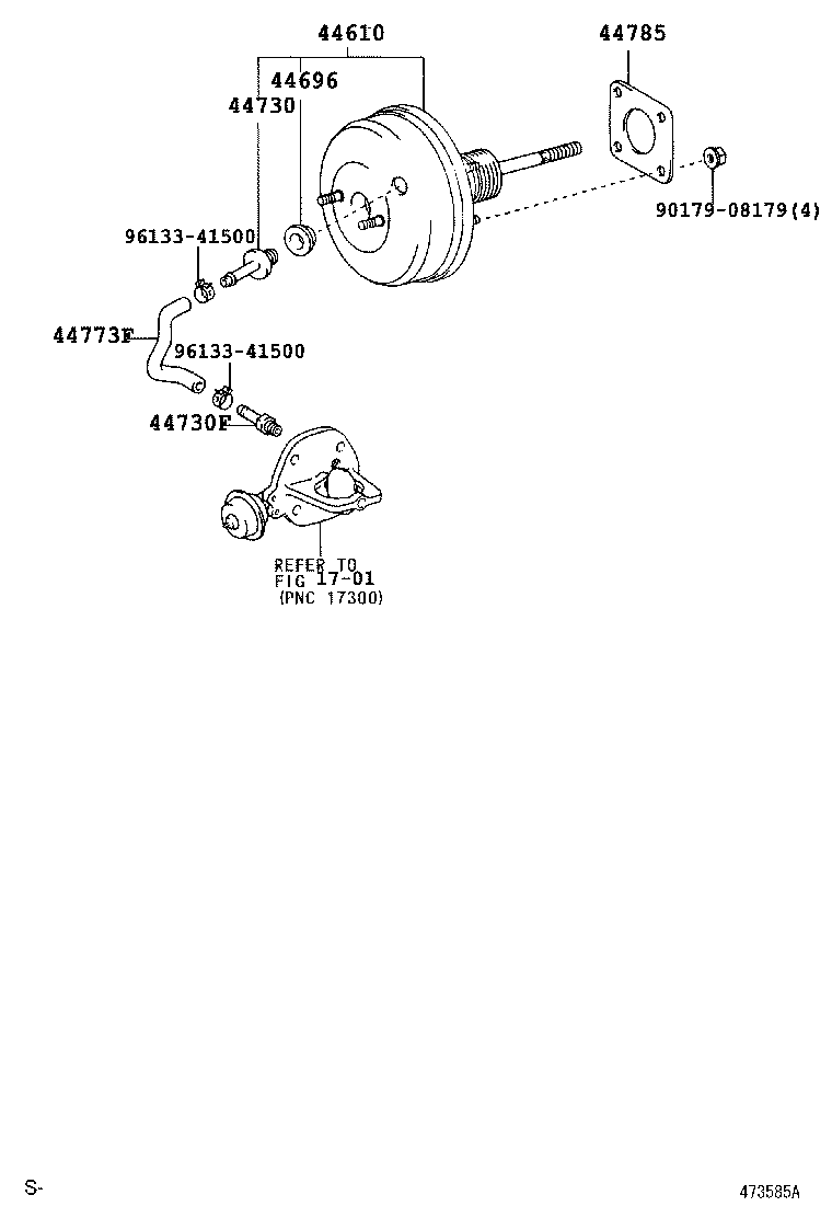 44773-28110 HOSE, UNION TO CHECK VALVE product image