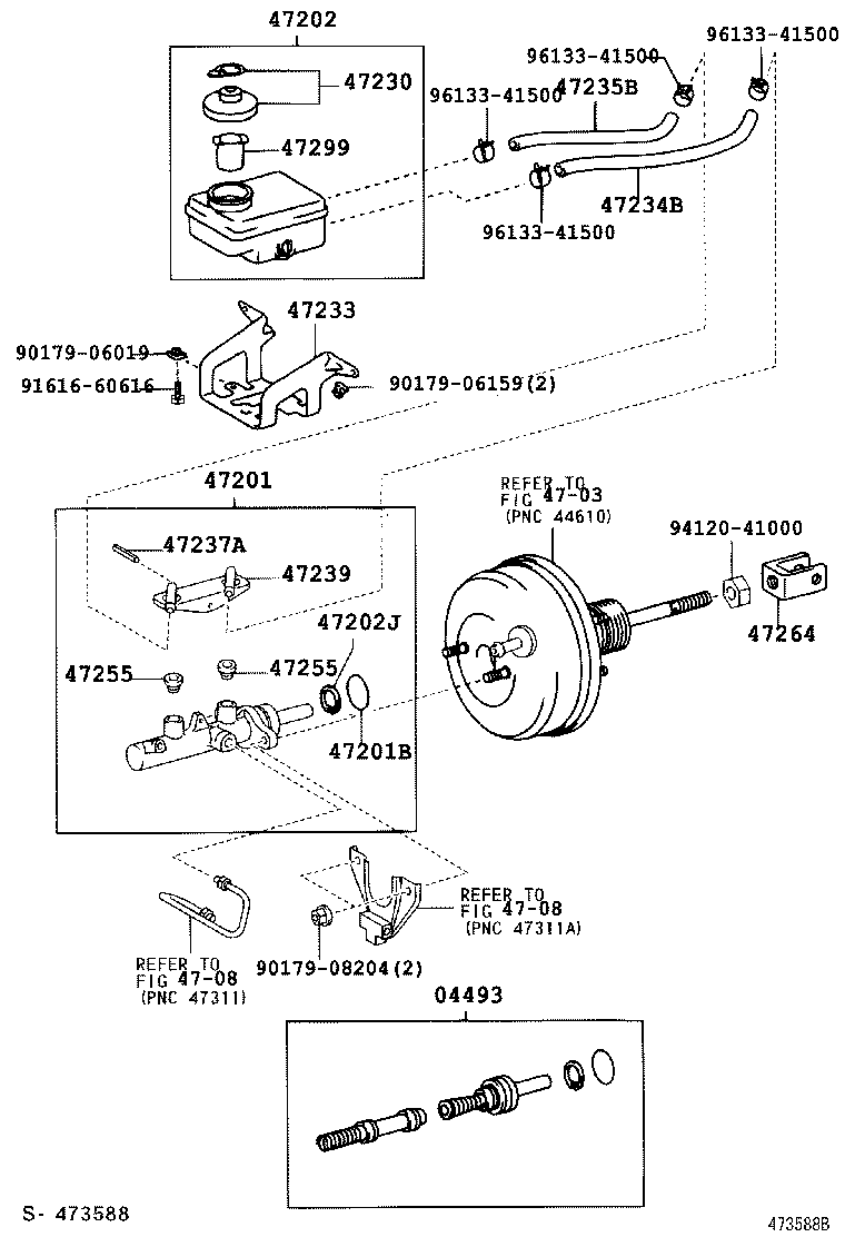 47233-28080 BRACKET, RESERVOIR product image