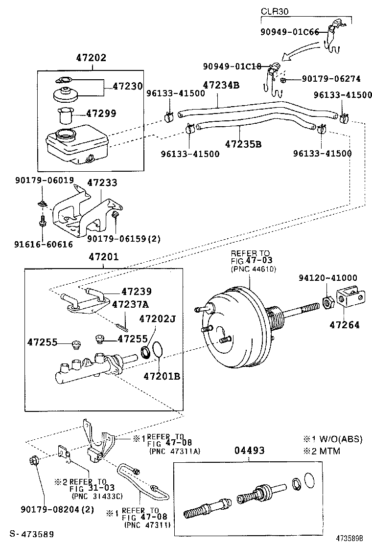47233-28080 BRACKET, RESERVOIR product image