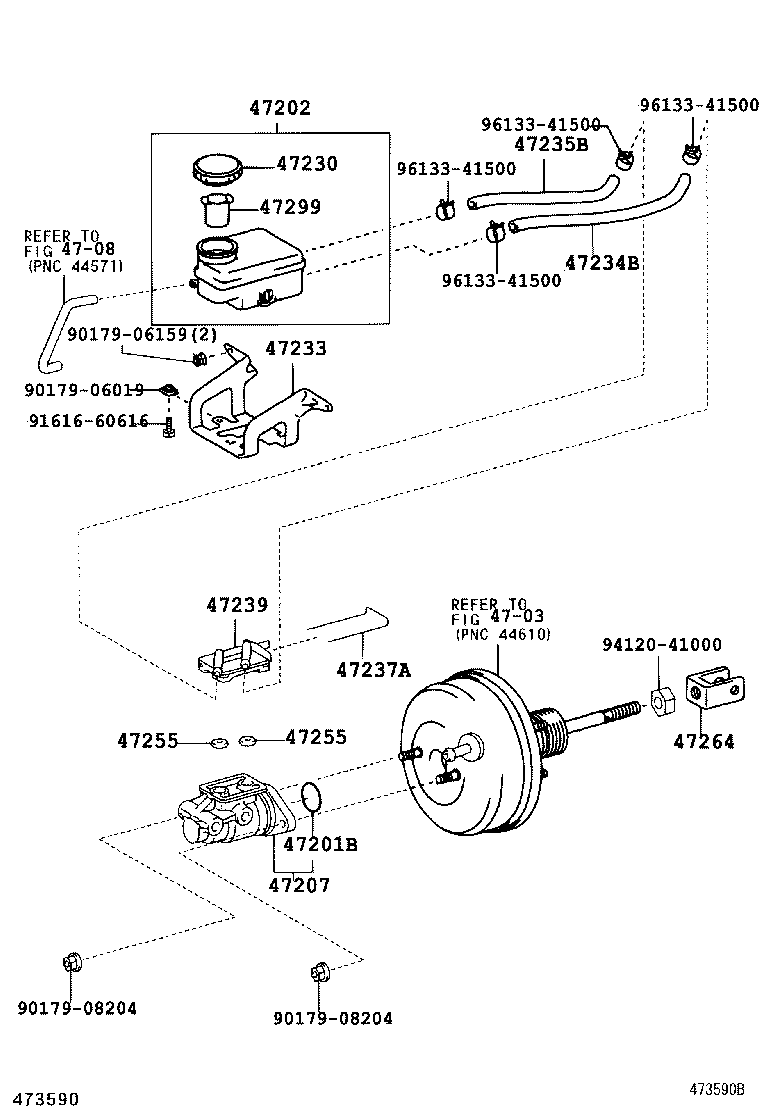 47233-28080 BRACKET, RESERVOIR product image