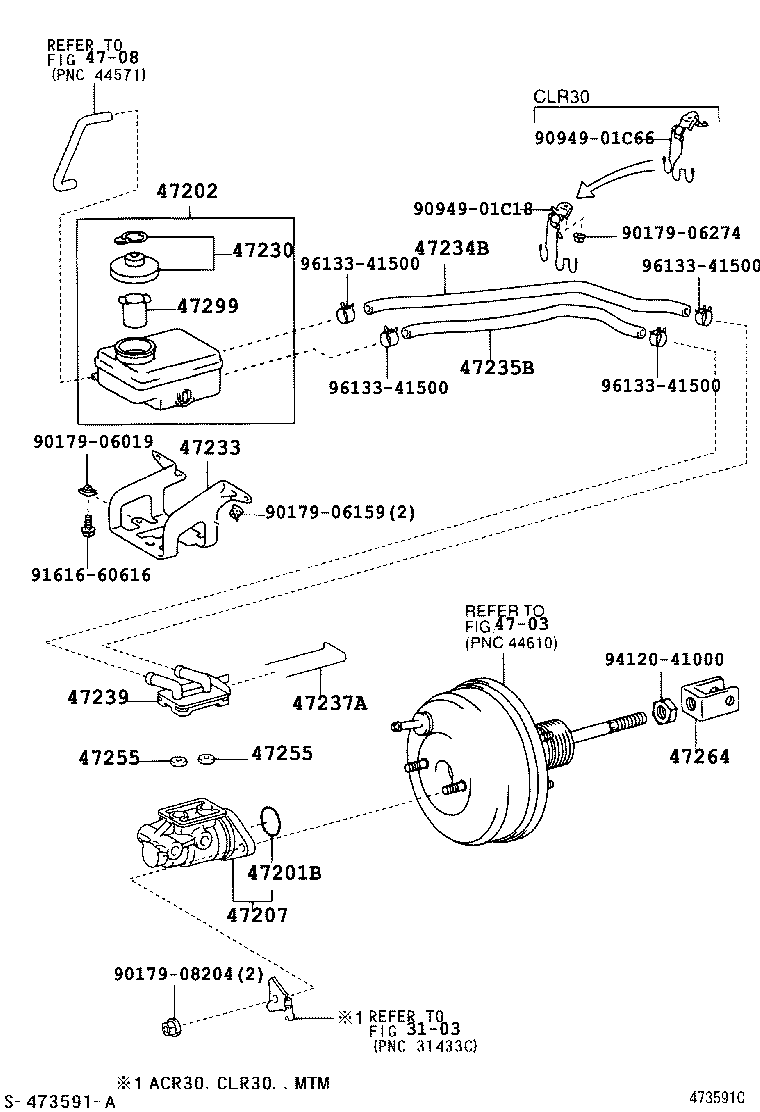 47233-28080 BRACKET, RESERVOIR product image