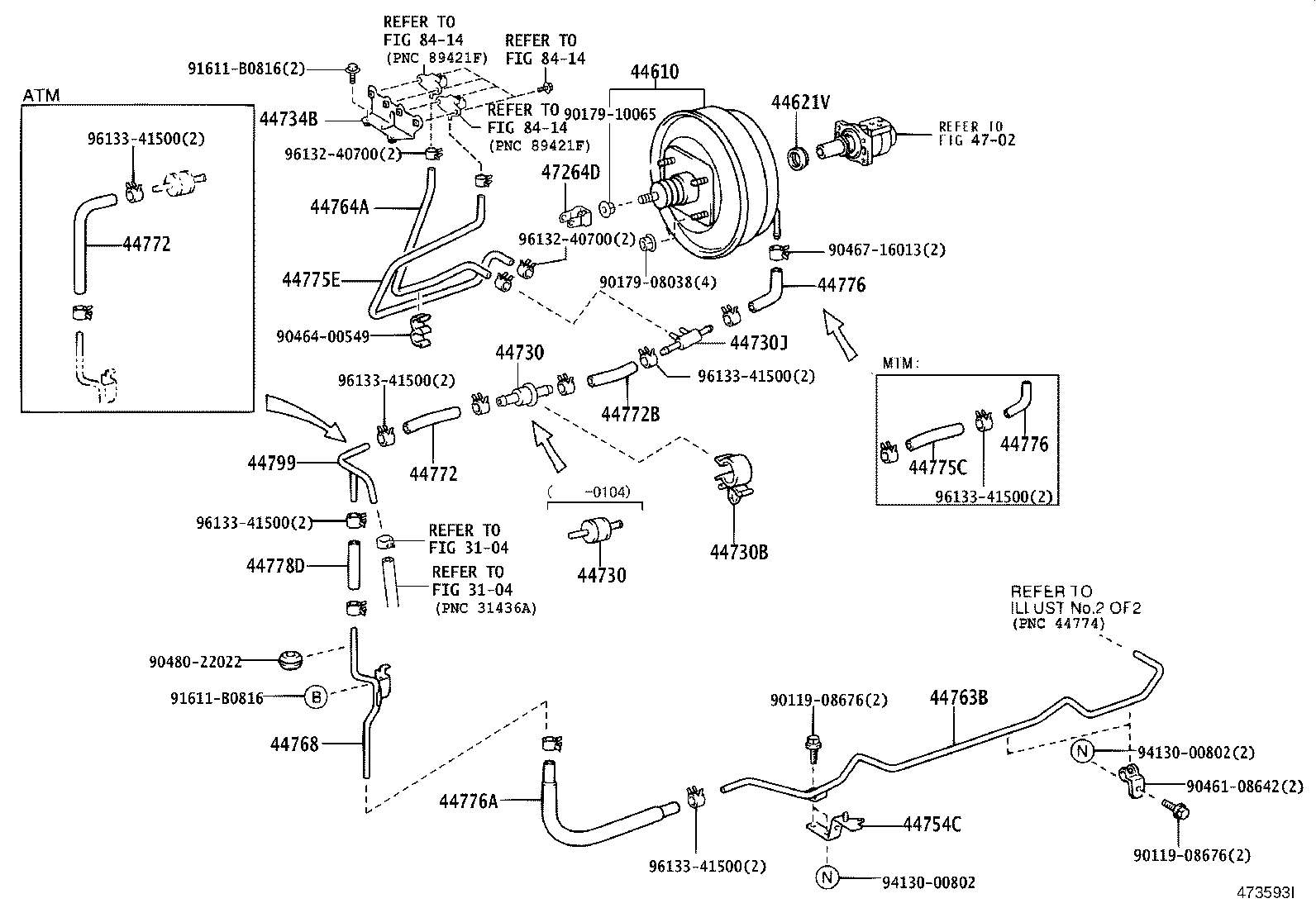 44771-37350 HOSE, UNION TO CONNECTOR TUBE product image